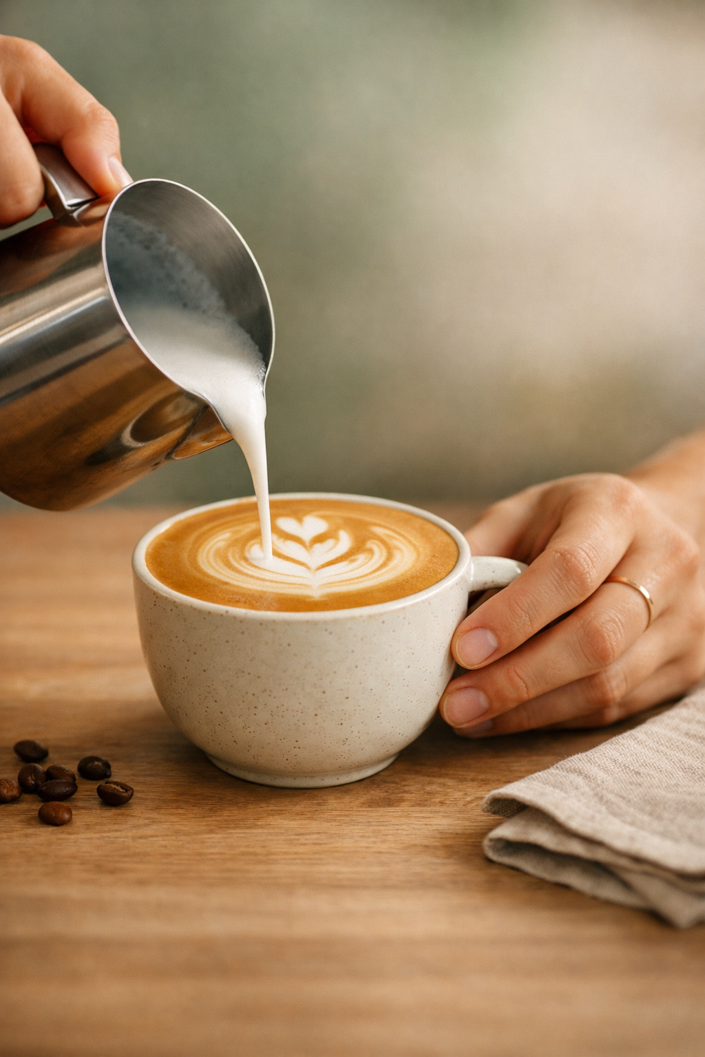 Fresh breakfast board with seasonal ingredients