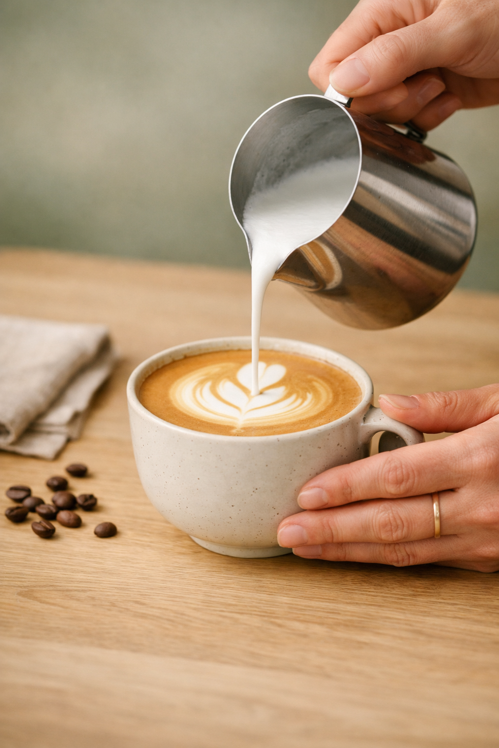 Premium coffee beans ready for brewing