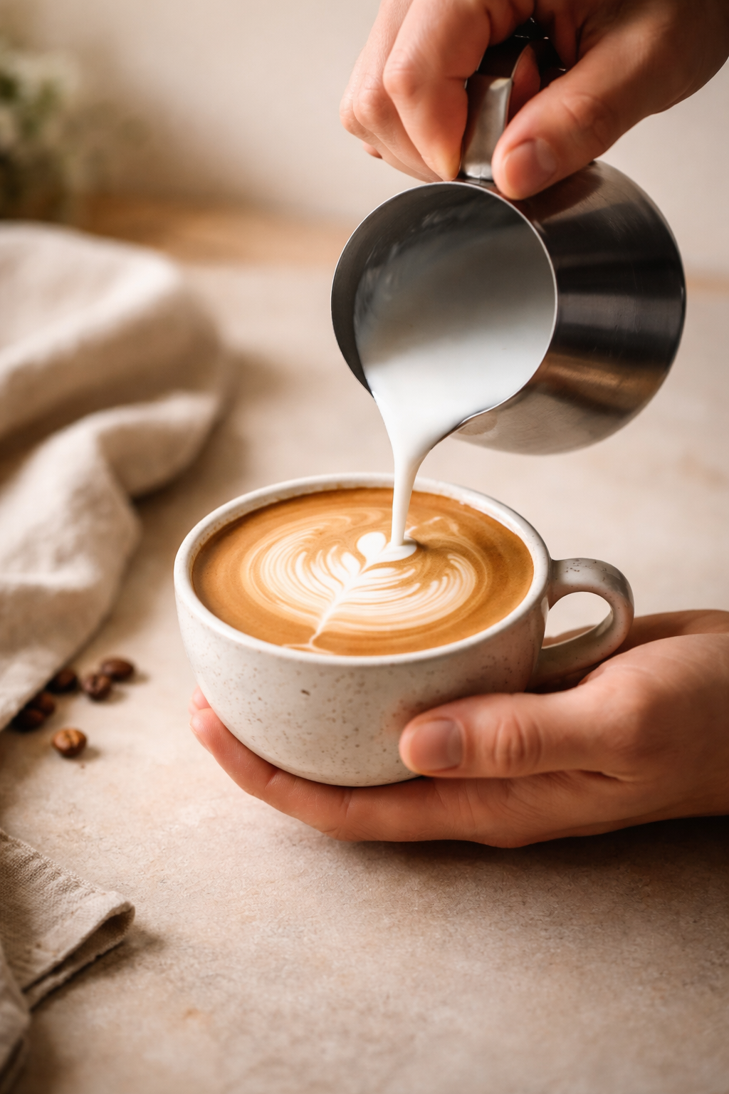 Comfortable cafe seating area